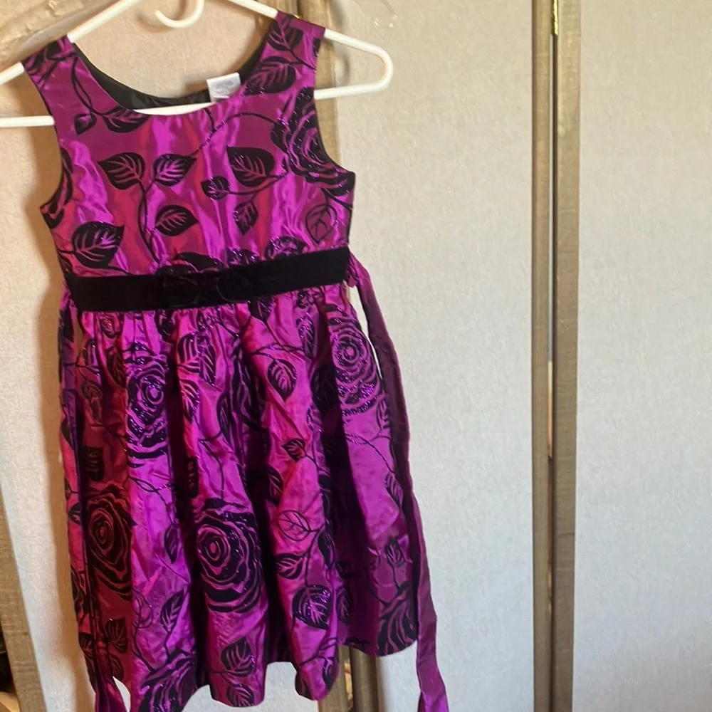 FINAL MARKDOWN Jona Michelle Floral flocked Kids Dress 7